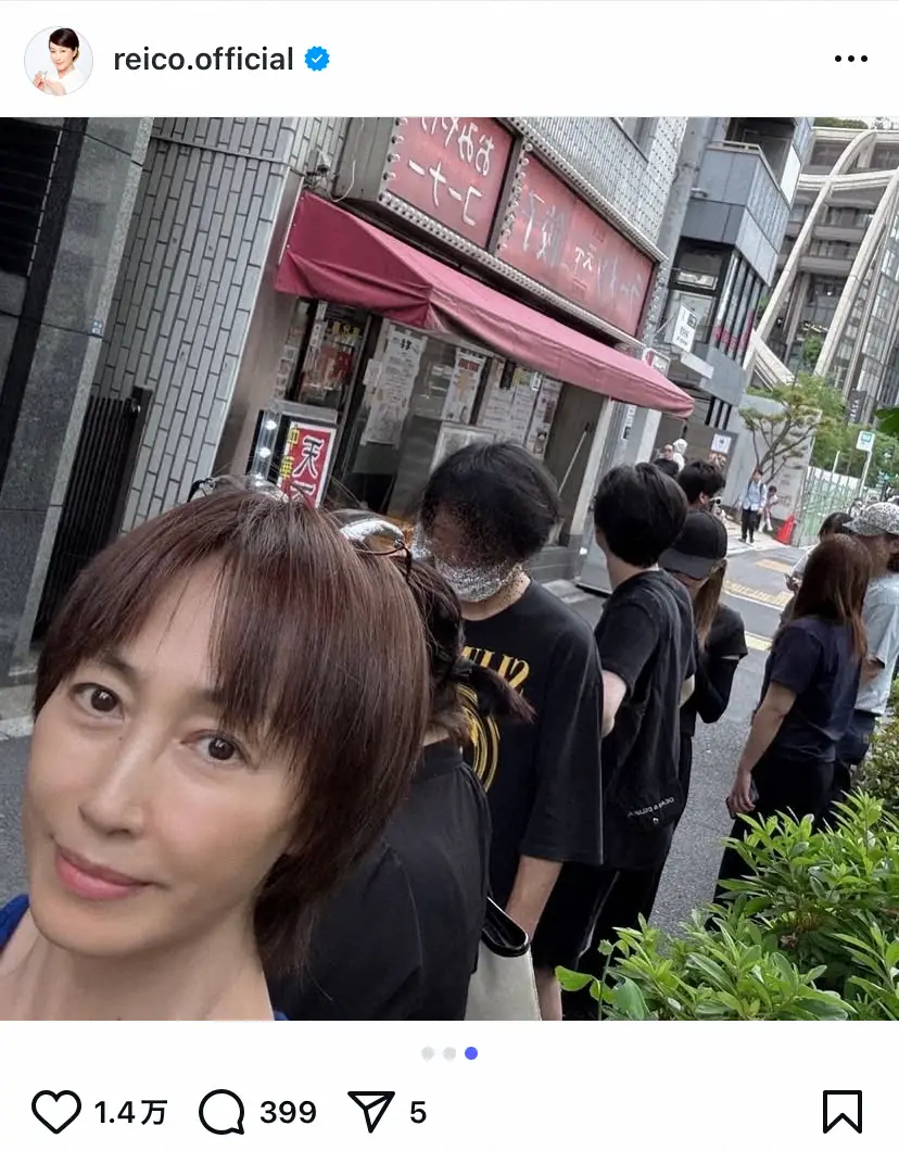 【画像・写真】ラーメン大好き・高島礼子　うわさ聞きつけ「今日食べるしかない！」決意し行列へ「並ぶしかない」