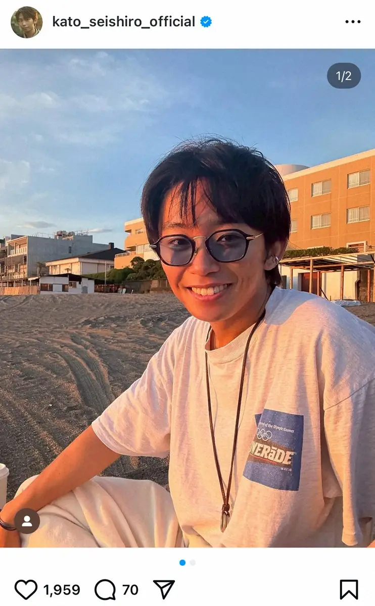 【画像・写真】こども店長・加藤清史郎　24歳の誕生日報告S「永瀬廉君に似てません？」「眼鏡イケメン」の声