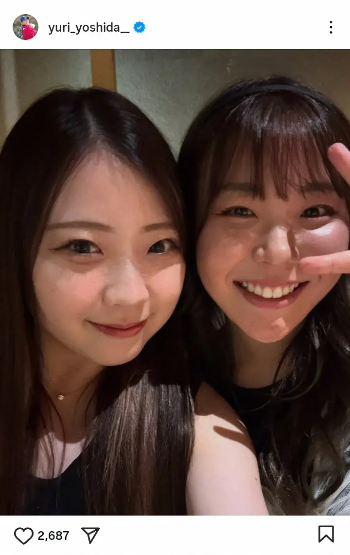 【画像・写真】吉田優利公式インスタグラム（@yuri_yoshida__）から