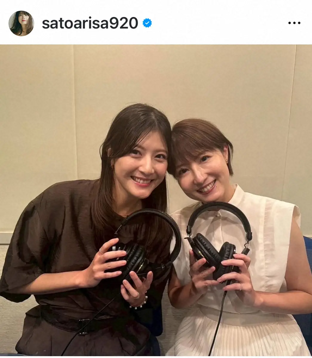 【画像・写真】長谷部誠氏の妻・佐藤ありさ　「なんと姉と初めて共演しました！」フリーアナの姉との姉妹S披露に反響