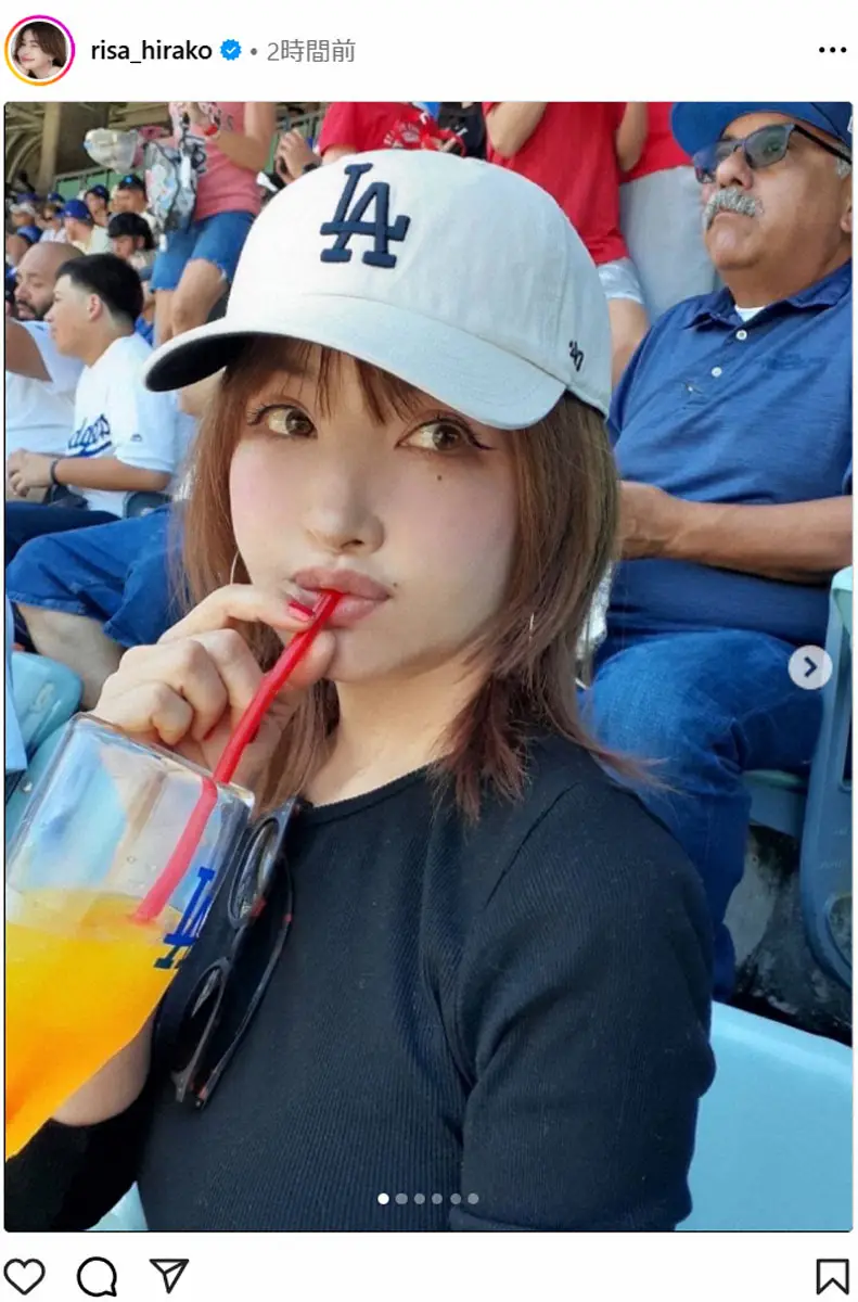 【画像・写真】平子理沙　「大谷翔平チャンピオンリング」熱い中並んで無事ゲット！　「レプリカだけど重さもズッシリ」