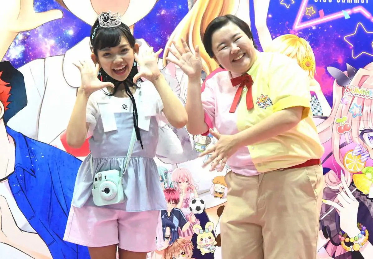 【画像・写真】やす子　ランウェイで異例のほふく前進披露！?　10歳のちゃおガールグランプリに先輩として助言も