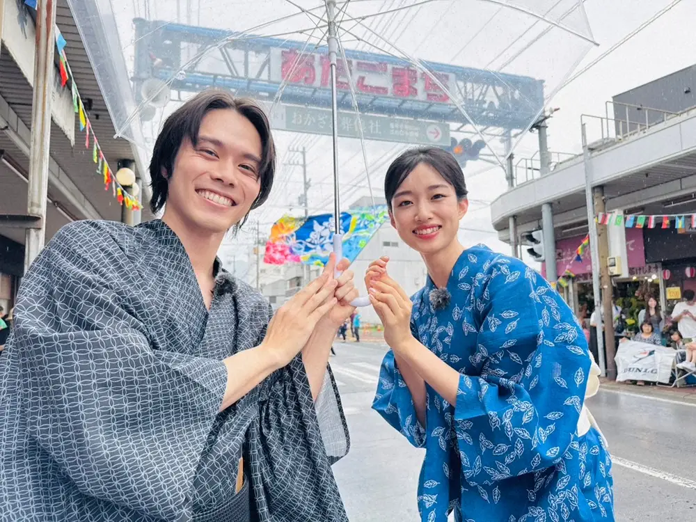 【画像・写真】「あんぱん」もんてきたで～蘭子＆豪ちゃん浴衣姿“88年ぶり再会”「やっと　うれしい」よさこい祭り堪能