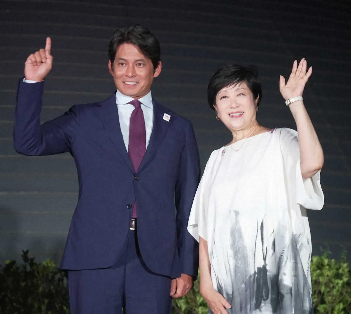 【画像・写真】小池百合子都知事　東京世陸まで1カ月「東京でしか味わえない、最高の大会に」 織田裕二と点灯式