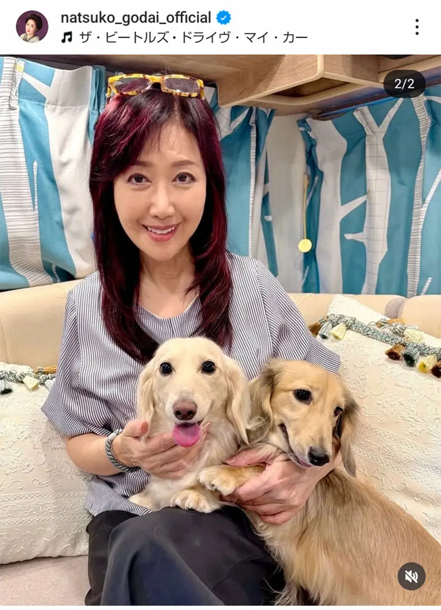 【画像・写真】伍代夏子公式インスタグラム（＠natsuko_godai_official）から