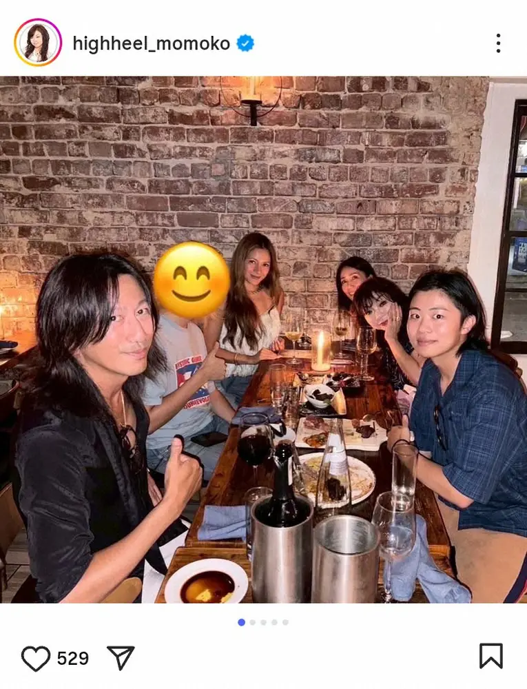 【画像・写真】ハイヒール・モモコ　ロスでの超大物ミュージシャン＆モデル夫妻らと食事会S披露「前の日、函館で…」