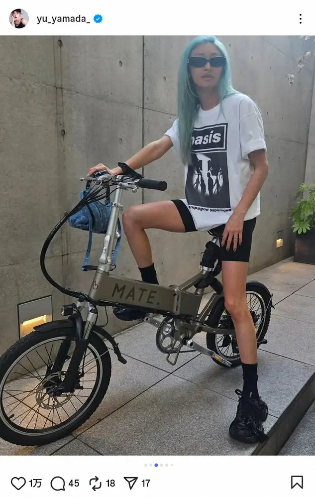 【画像・写真】4児のママ＆41歳山田優の近影にファン衝撃「これでおかーさん！？ないない！」「めちゃカッコいい」