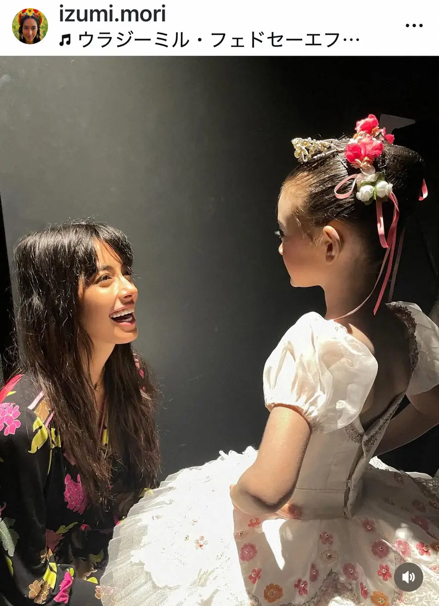 【画像・写真】森泉　7歳・愛娘「バレエの発表会」報告にファン「横顔がお美しい」「もうこんなに大きく」「親子で綺麗」