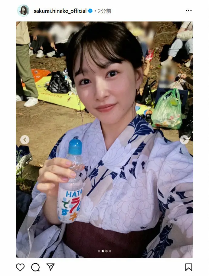 【画像・写真】桜井日奈子　美しすぎる浴衣ショットに反響「めっちゃ似合ってる」「一緒に縁日歩いてみたい」