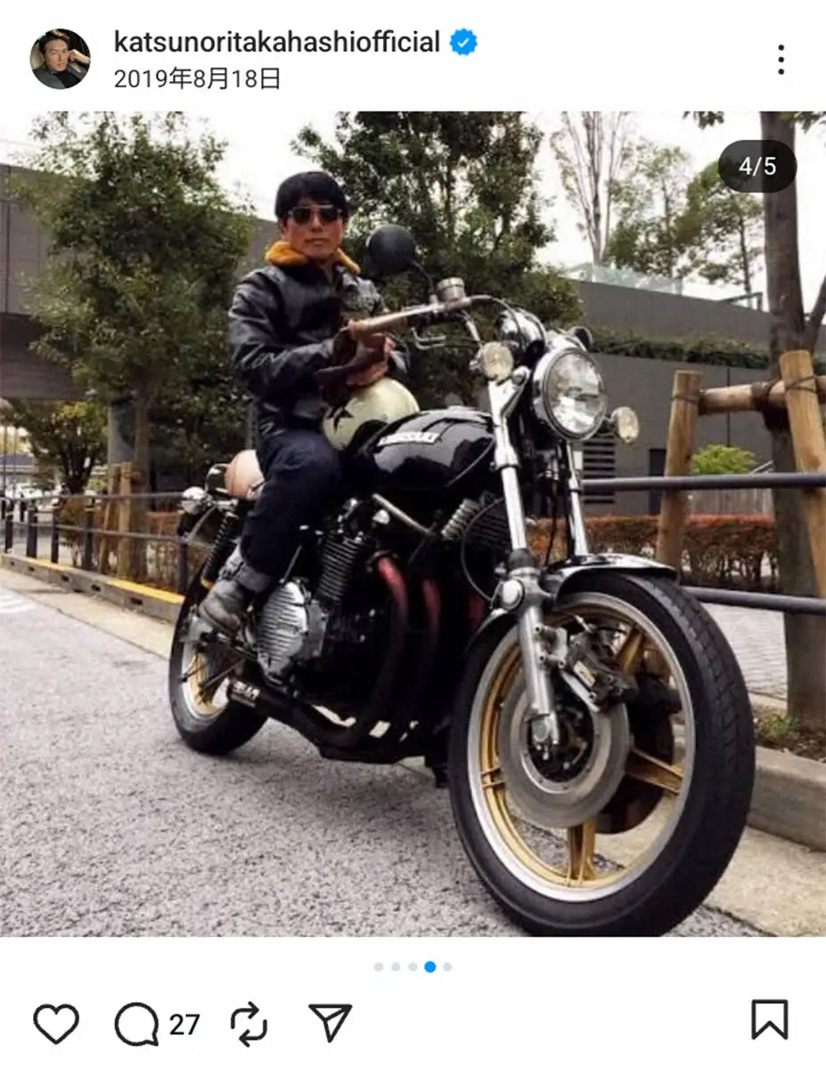【画像・写真】高橋克典のインスタグラム（@katsunoritakahashiofficial）から