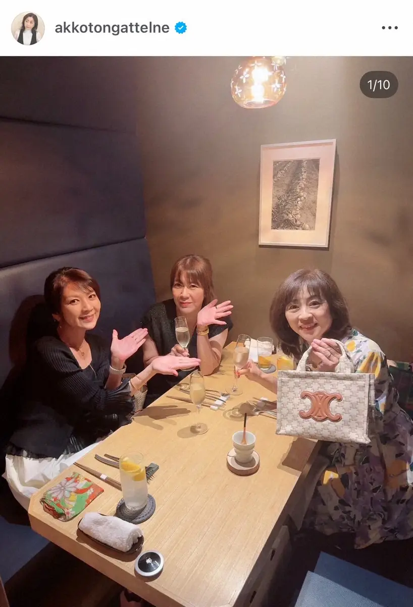 【画像・写真】松本明子　“ダブル直ちゃん”人気女優との女子会報告　豪華誕プレ公開に「みんな楽しそう」の声