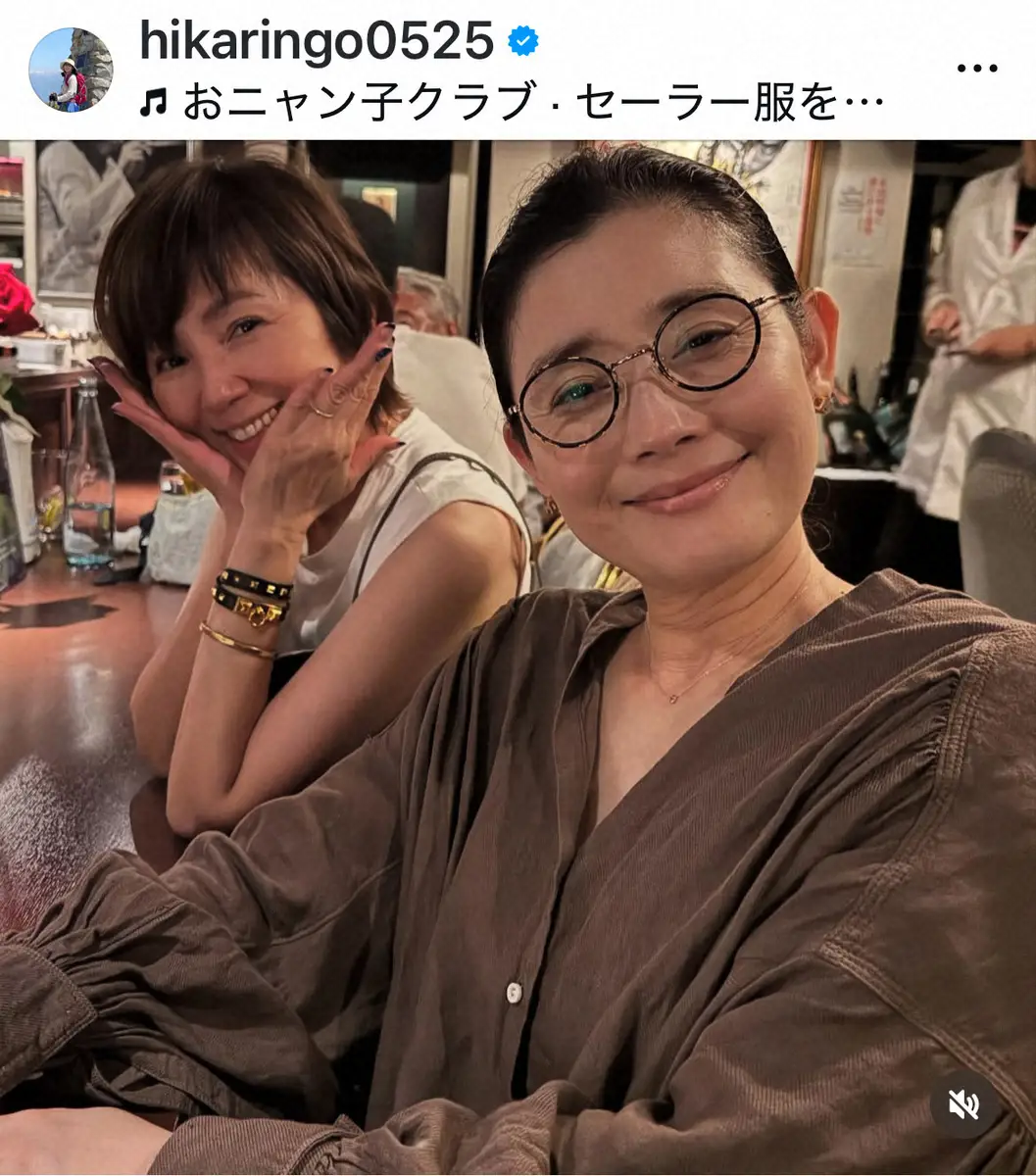 【画像・写真】石田ひかり　「33年ぶり」人気タレントとドラマ共演以来の再会「わたし感動しました」「本当に嬉しい」