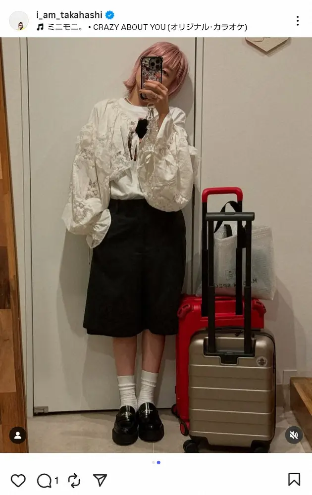 【画像・写真】高橋愛38歳「ぴんくへあ－」モードな最新ショット披露「めっっっちゃ綺麗なピンクにしてもらってきた」