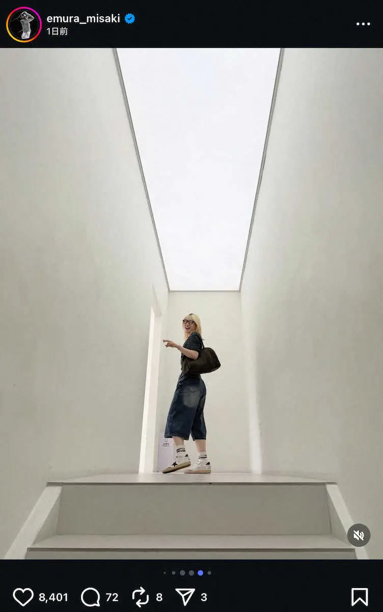 【画像・写真】オシャレな韓国旅行のオフショット！江村美咲の公式インスタグラム（＠emura_misaki）から