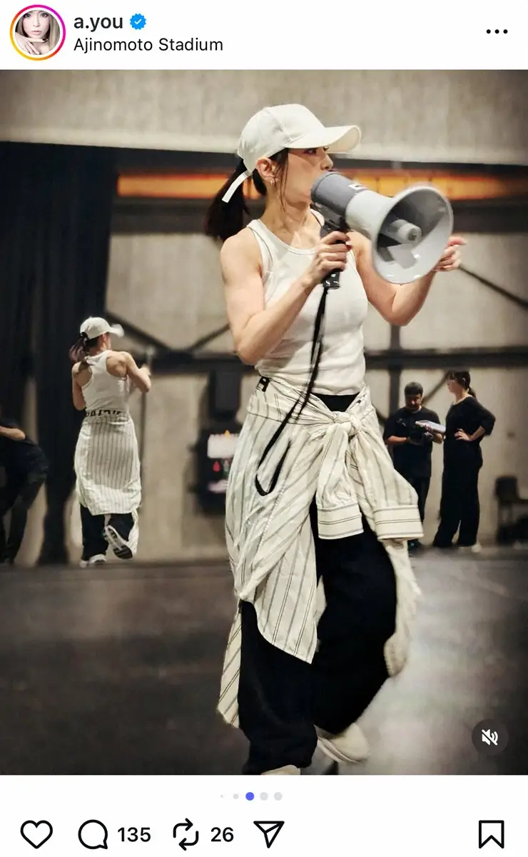 【画像・写真】浜崎あゆみ　タンクトップ姿の近影公開にファン騒然「バッキバキ」「筋肉凄すぎて」「努力が一目瞭然」