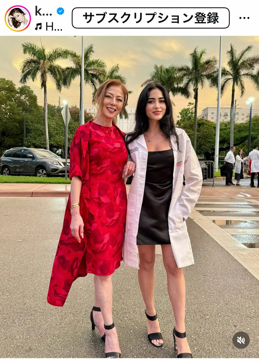 【画像・写真】武田久美子　「2％の難関を突破」愛娘がメディカルスクール進学　白衣式典出席し2S　「才色兼備」の声