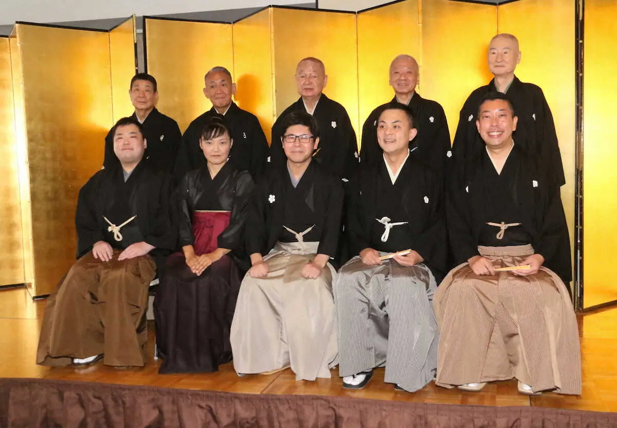 【画像・写真】落語協会　新真打ち5人が昇進襲名披露会見　“正蔵一門の長女”なな子「自分なりの高座見せる」
