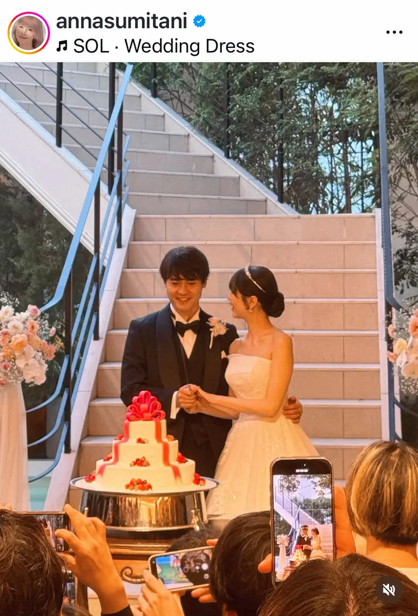 【画像・写真】住谷杏奈　「公私共に仲良く」弁護士・福永活也氏と元アンジュルム・中西香菜さんの挙式・披露宴出席報告