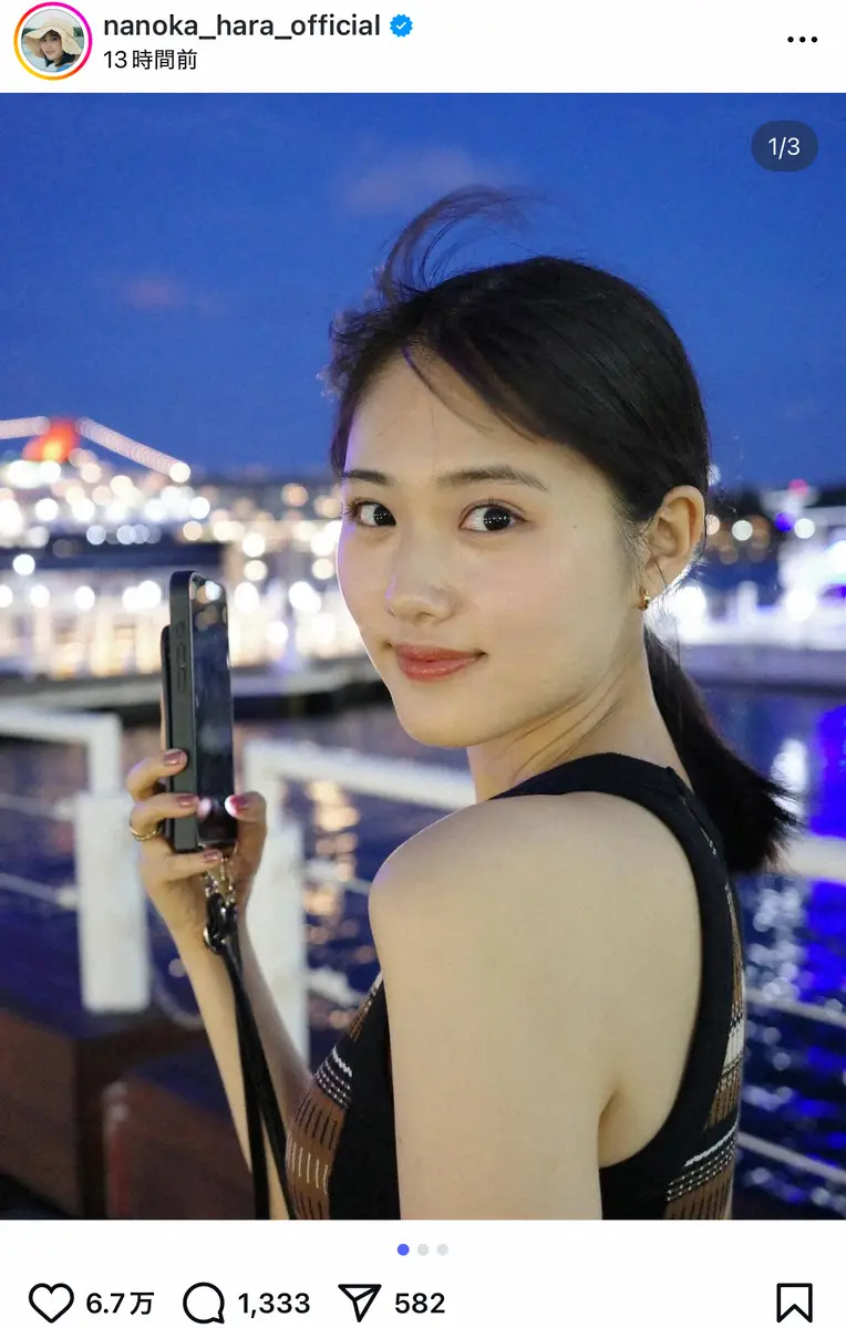 【画像・写真】原菜乃華　22歳の誕生日を報告「良き歳にするぞおーーー！」タイトワンピSに「大人レディ」の声