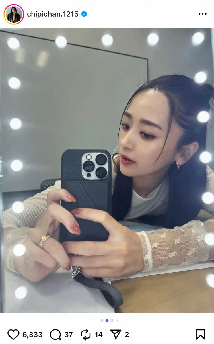 【画像・写真】近藤千尋　茶髪から「久々の黒髪」にイメチェン！　最新ショットに「お美しい」「めちゃくちゃ可愛い」の声