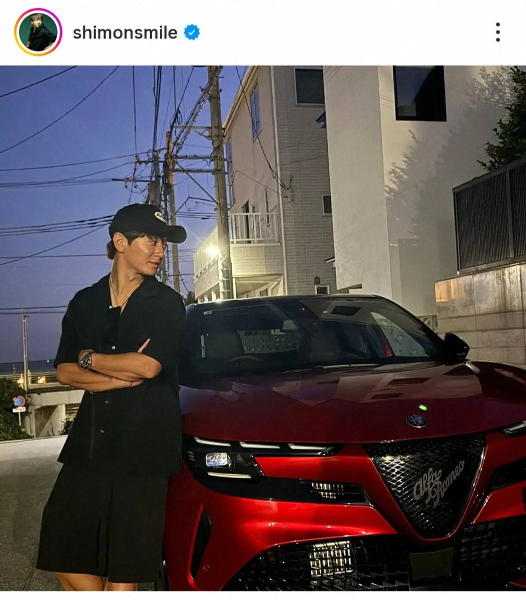 【画像・写真】大倉士門　「どんな場所でも情熱的にかっこいい」ドライブショットに「イタ車似合いすぎ」「すげー」の声