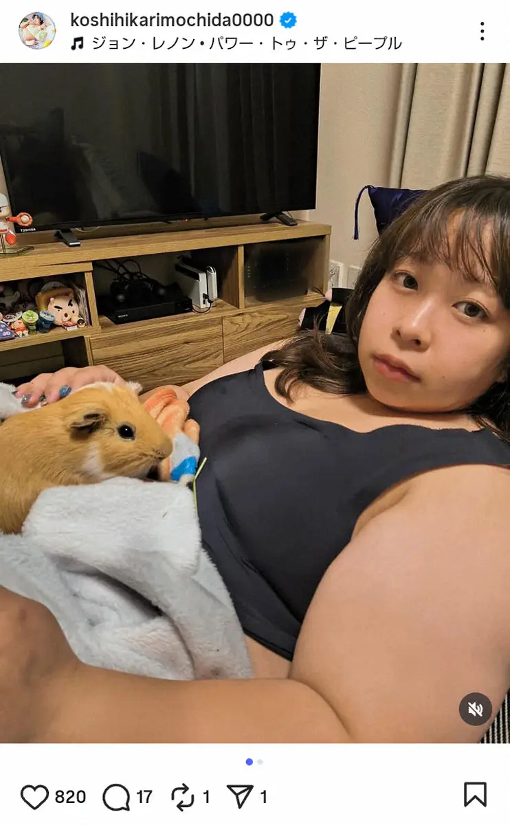 【画像・写真】餅田コシヒカリ　「顔よりも、モルモットよりも、でかい」映り込んだものとは?　写真編集の衝撃エピも