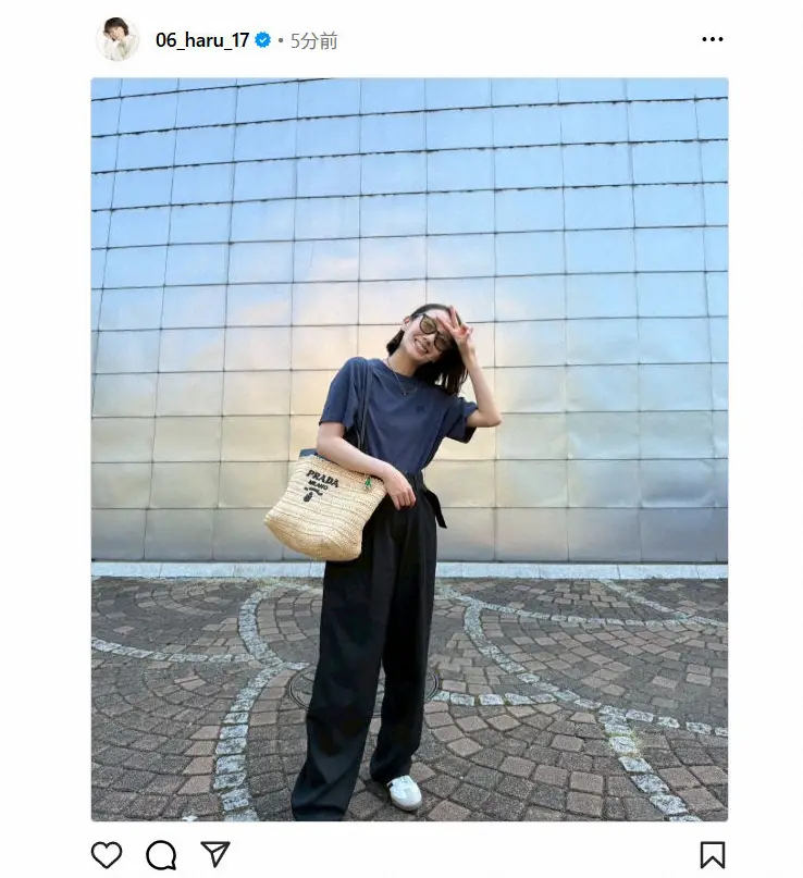 【画像・写真】波瑠　おしゃれな私服ショットが話題「バリ可愛いか～」「サングラスはめてる波瑠ちゃん大好き」