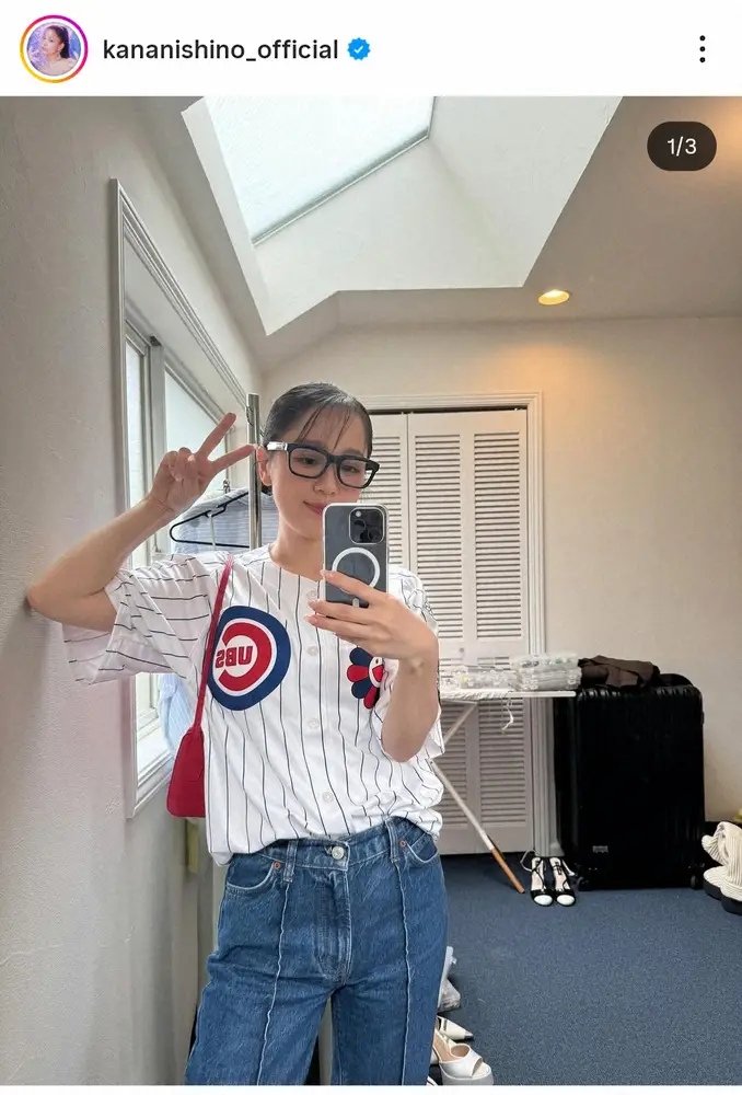 【画像・写真】西野カナ　メジャーユニ姿のスポーティな近影公開にファン歓喜「似合ってる～」「ファンなのかな？」