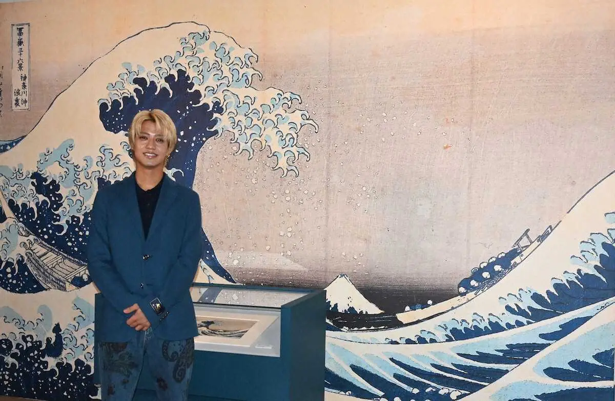【画像・写真】King＆Prince高橋海人　展覧会「HOKUSAI―ぜんぶ、北斎のしわざでした。展」の取材会出席
