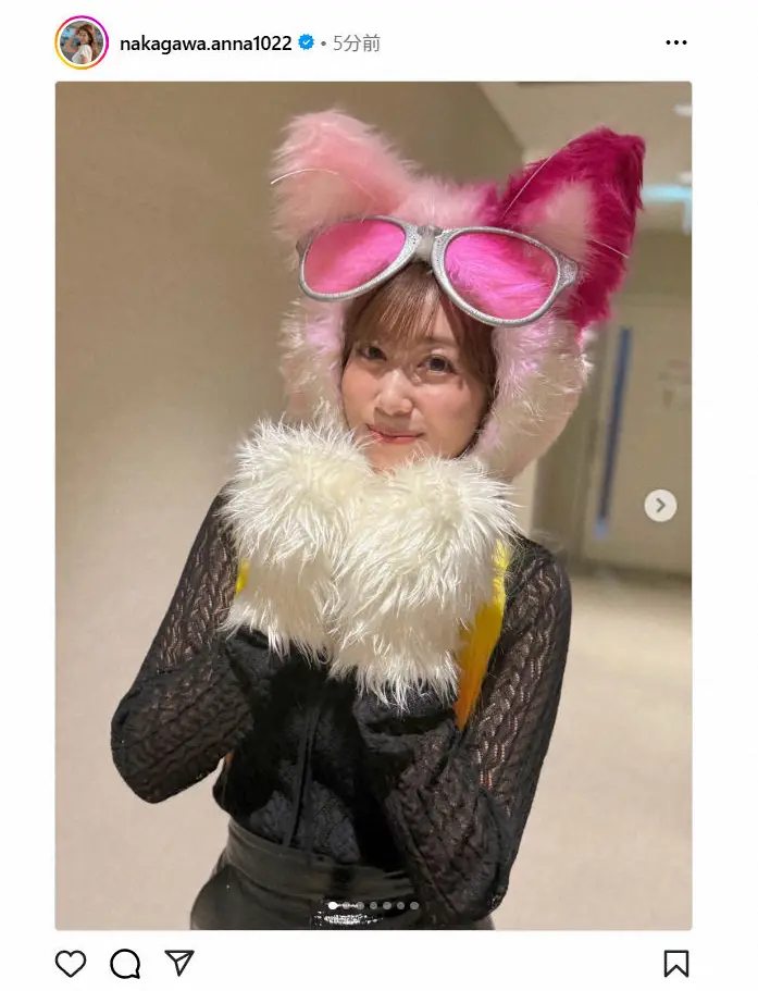 【画像・写真】元NHK中川安奈アナ「なりきってみました」猫耳姿に反響「可愛すぎない？」「新しい仕事増えそう」の声