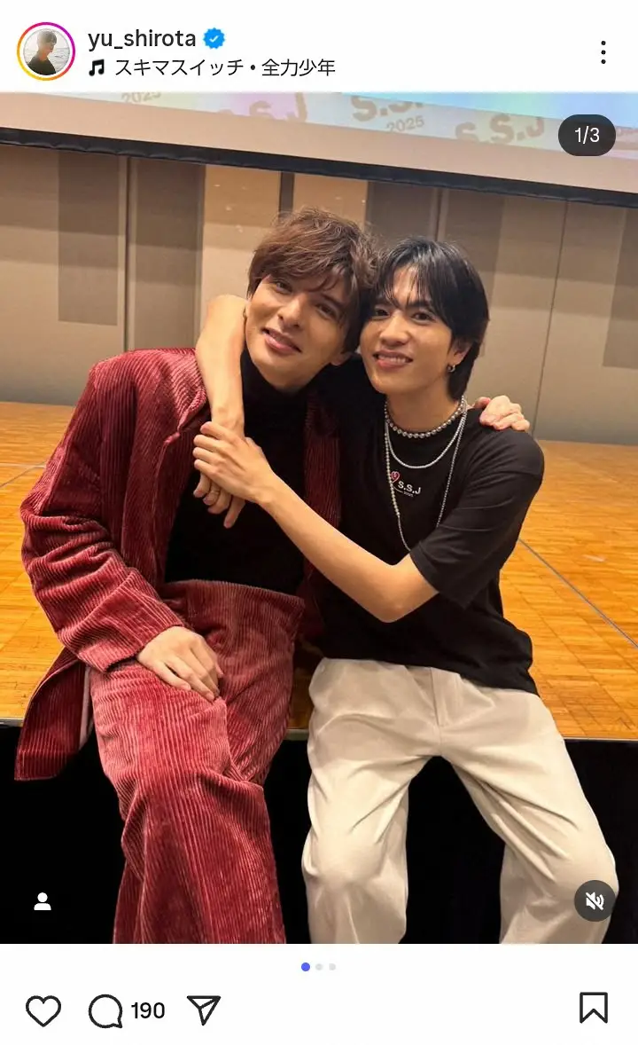 【画像・写真】城田優　「大きな愛に、僕は何度も救われて」超人気俳優との仲良し2ショットに「尊い」「素敵なお写真」