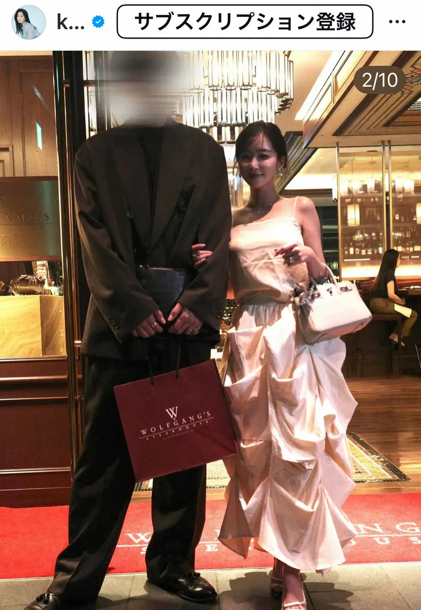 【画像・写真】バチェラー出演美女　七夕婚の夫との“記念日”を報告「出会って5年」　ラブラブSは“体格差”話題に