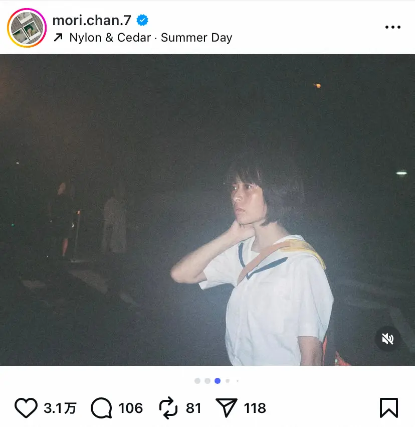 【画像・写真】森七菜　「秒速…」共演女優との“顔パック”仲良し2Sにファン歓喜「可愛いすぎてまぶしい」「尊い」