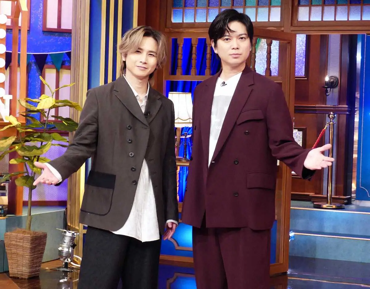 【画像・写真】堂本光一&加藤シゲアキ　司会で初タッグ！エンタメの魅力を徹底分析　月曜テレ朝10・6スタート
