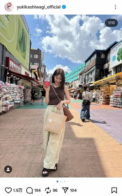 【画像・写真】美人！あざとい！？　柏木由紀の飾らない韓国旅行ショットに大反響「表情一つ一つが可愛いすぎ」