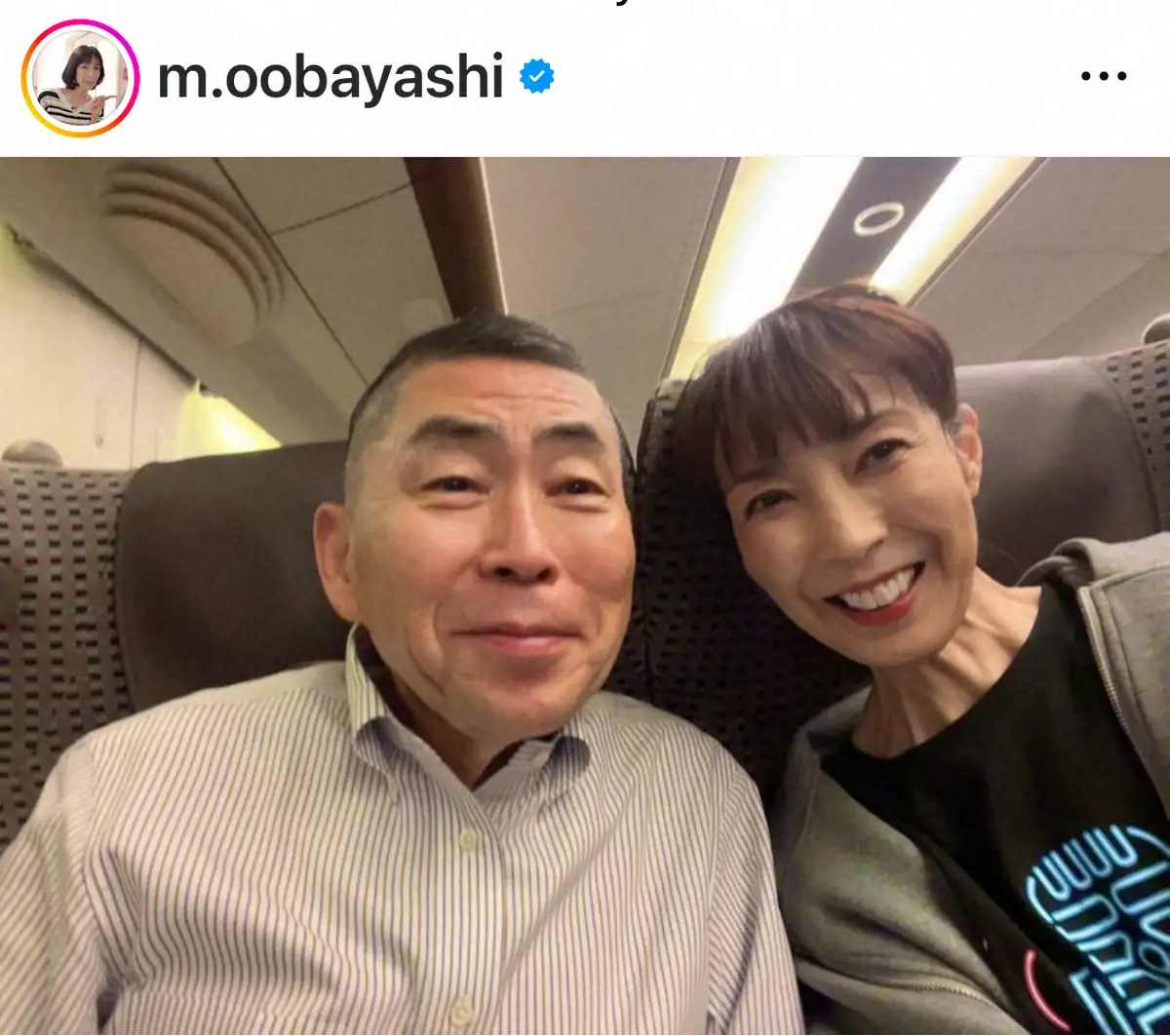 【画像・写真】大林素子　新幹線で大好きな“師匠”とバッタリ　12年ぶり“奇跡”の再会「お互い乗変してるので」