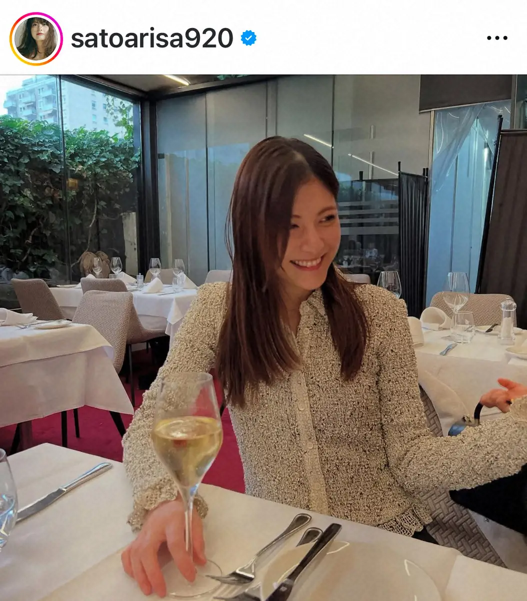 【画像・写真】長谷部誠氏の妻・佐藤ありさ　37歳誕生日報告の近影に「37歳にみえない」「変わらず綺麗」の声