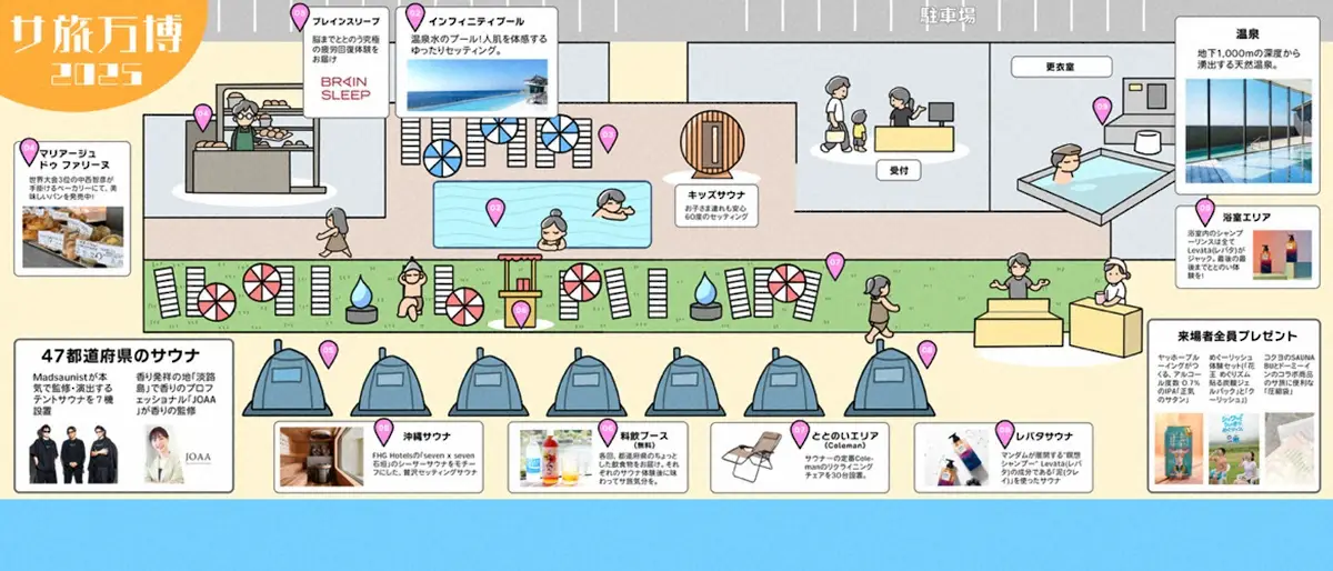 【画像・写真】【サ旅万博2025】日本初の“地域体験型サウナEXPO”　五感で旅する47都道府県