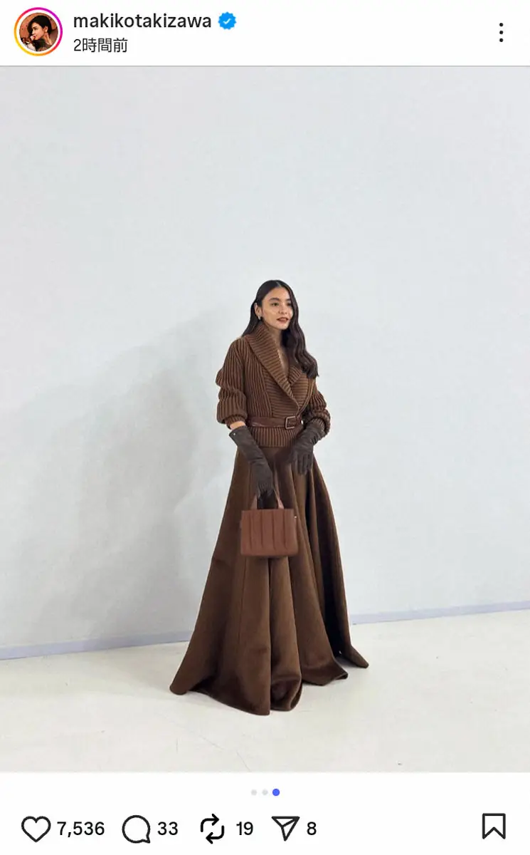 【画像・写真】滝沢眞規子　「夢のよう」ファン歴25年以上のブランドのミラノコレクションへ「永遠に憧れ」