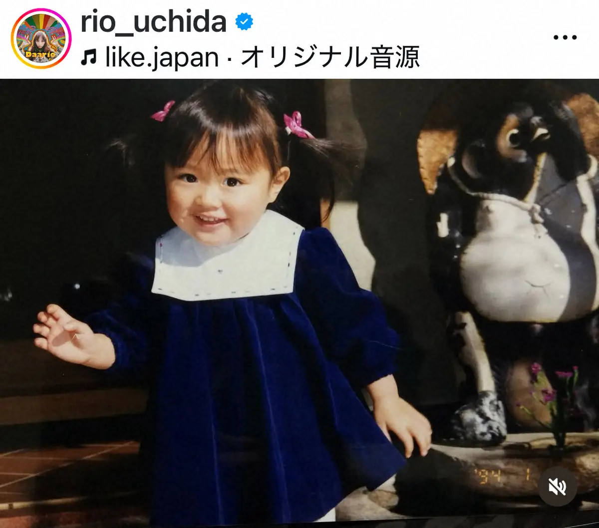 【画像・写真】内田理央　34歳誕生日「大人すぎて驚いてます笑」　幼少期の姿も披露「幼少から顔が出来上がりすぎ」の声