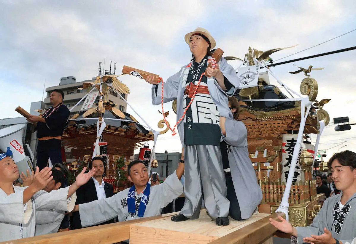 【画像・写真】脳腫瘍公表「LUNA　SEA」真矢　「ルーツ」地元の祭りに姿「無理言って参加…後世に残したい」　