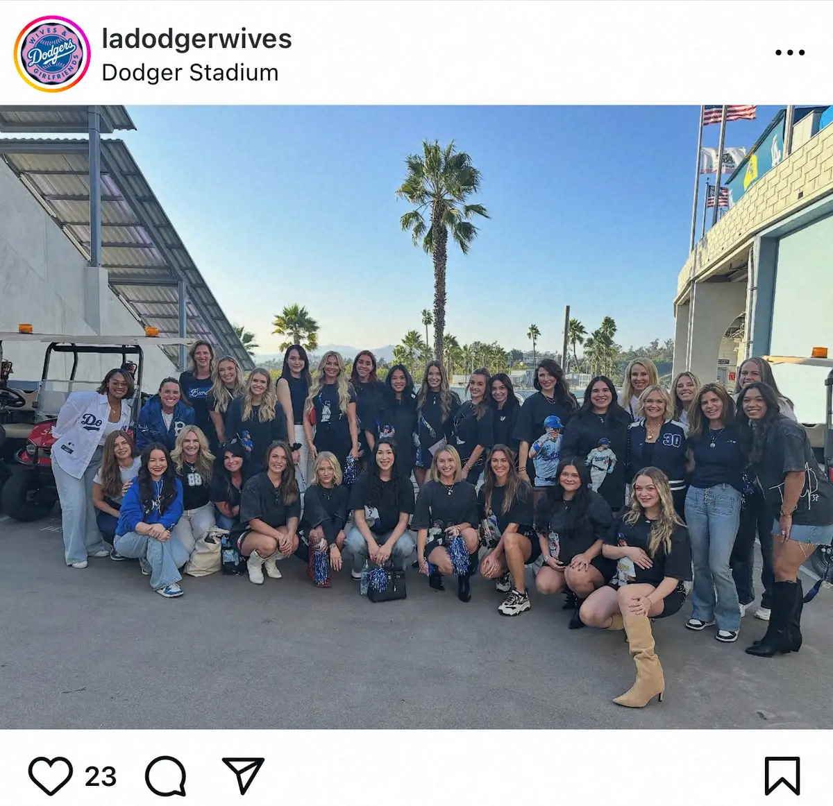 【画像・写真】「真美子さんが…」ドジャース“夫人会”公式インスタが公開！集合写真で笑顔　WCS第1戦前に気合