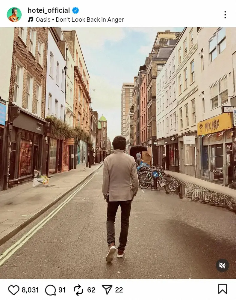 【画像・写真】布袋寅泰「柄にもなくやってしまった」オマージュ写真にファン歓喜「アレっぽい」「本家より素敵」