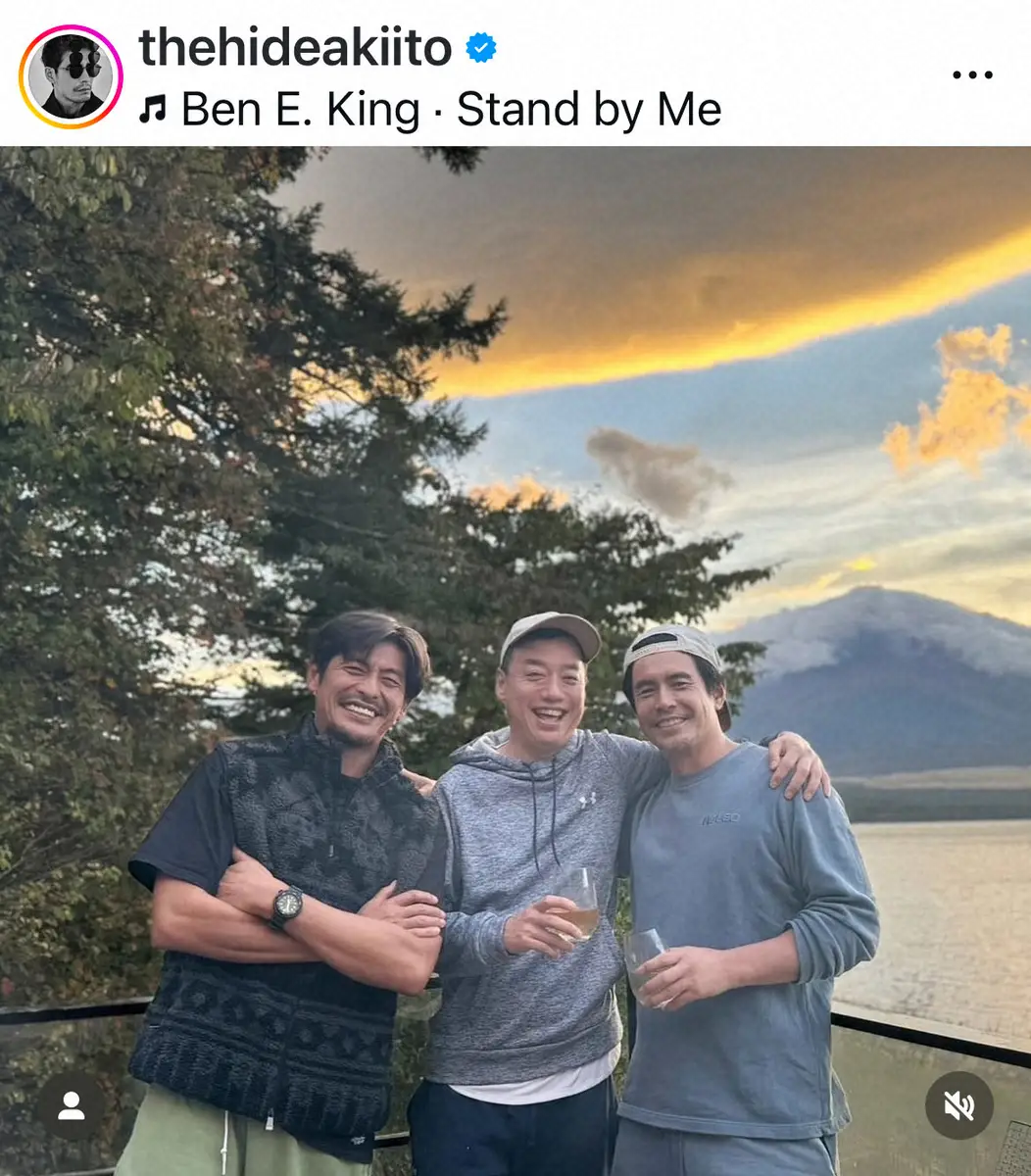 【画像・写真】伊藤英明「楽しかった!!」　坂口憲二らとの仲良しSに「この2人が最強」「天体観測大好き」