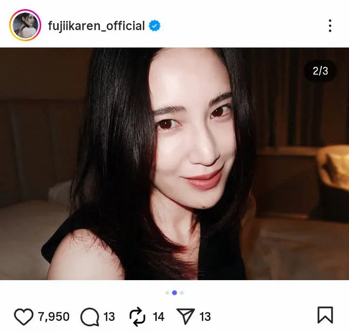 【画像・写真】藤井夏恋　美しすぎるどアップショットに思わずうっとり「美しい」「奇麗」「ほんとに黒が似合う」の声