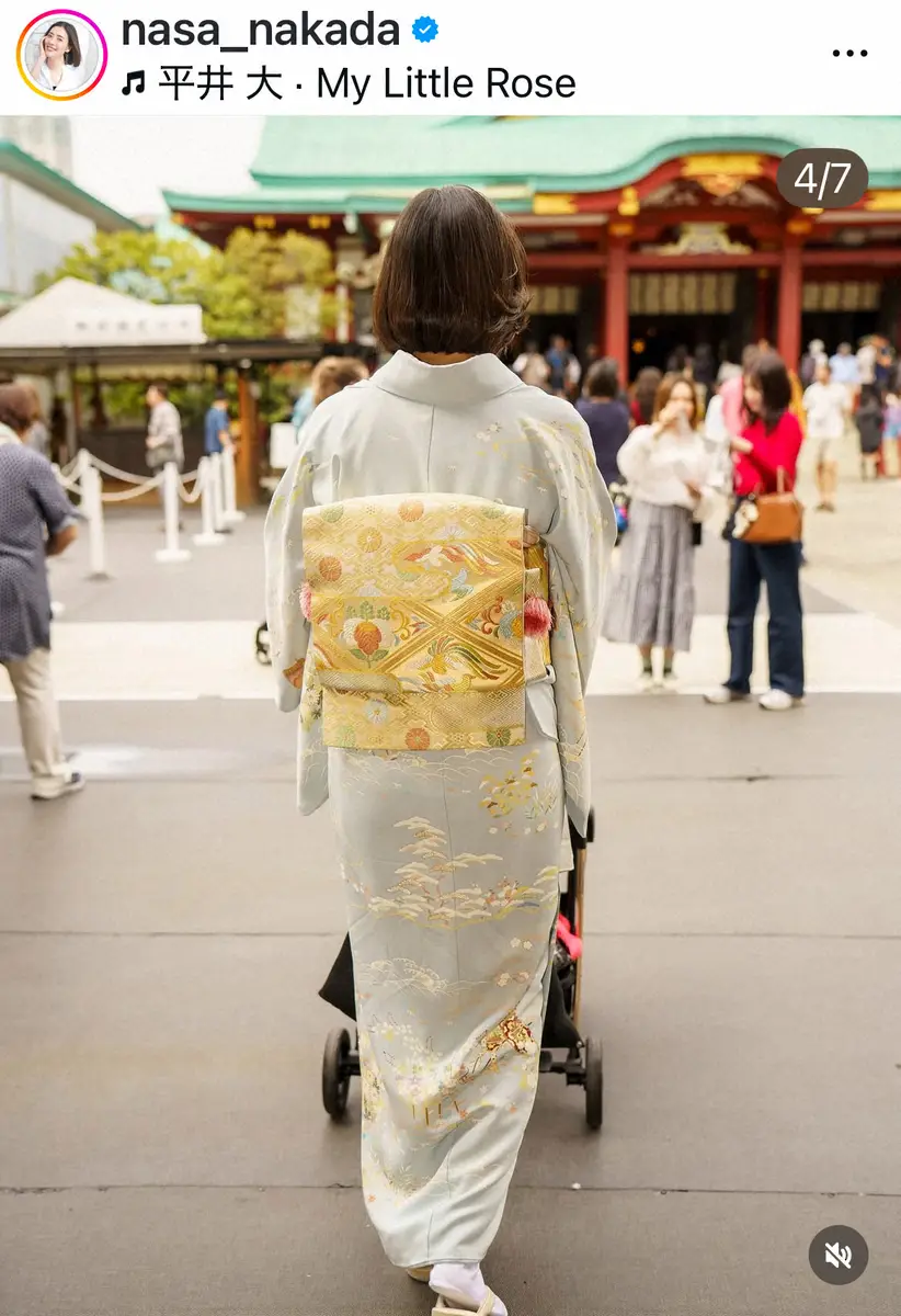 【画像・写真】元総理大臣の玄孫・40歳モデル　7月誕生の長女のお宮参り＆お食い初め報告「本当に幸せな事なんだなぁ」