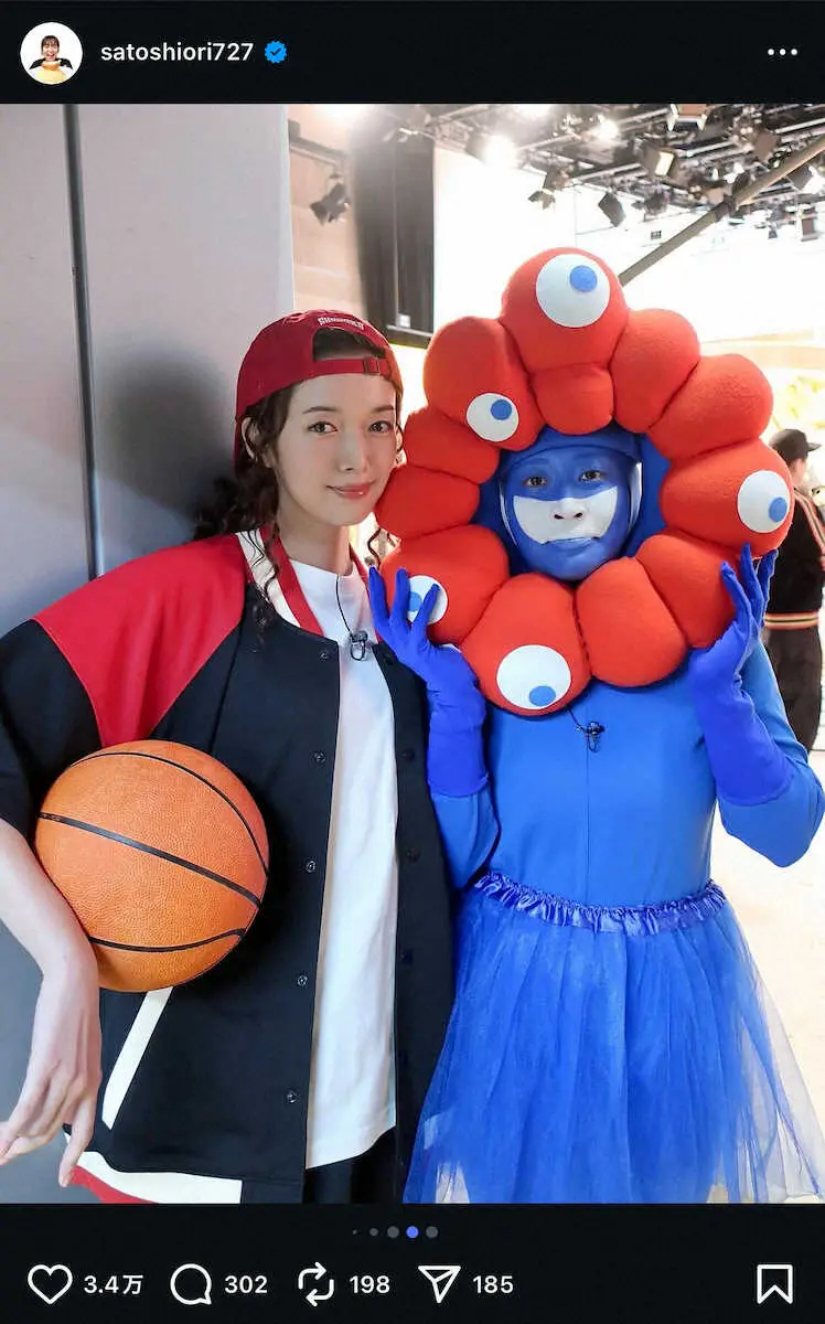 【画像・写真】佐藤栞里「ハッピーハロウィン」　大人気漫画の女子マネジャーコスプレS！ネット歓喜「可愛さ増し増し」