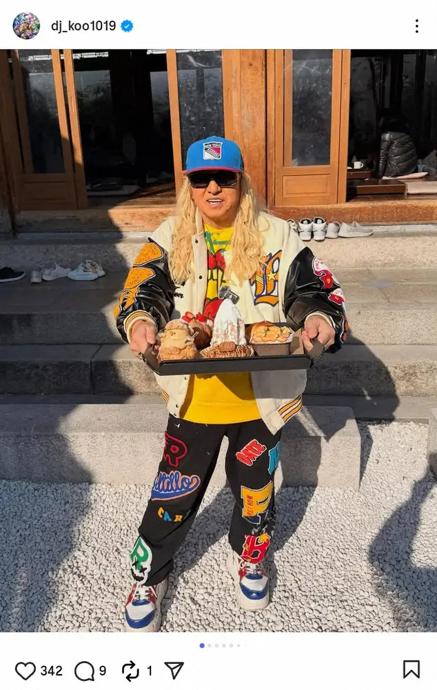 【画像・写真】DJ KOO「流行るのわかる～」韓国ソウルで大好物を前にパシャリ！好き過ぎて過去には資格取得挑戦も