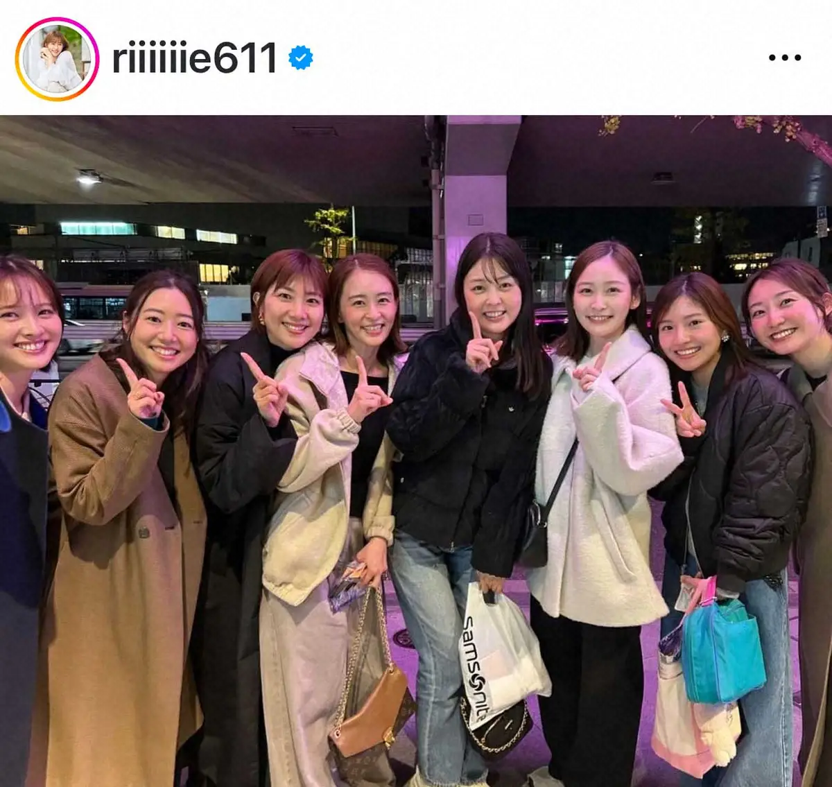 【画像・写真】田中理恵さん　「シューイチメンバー大集合」ショット披露に反響「何この美人揃い」「すごい」