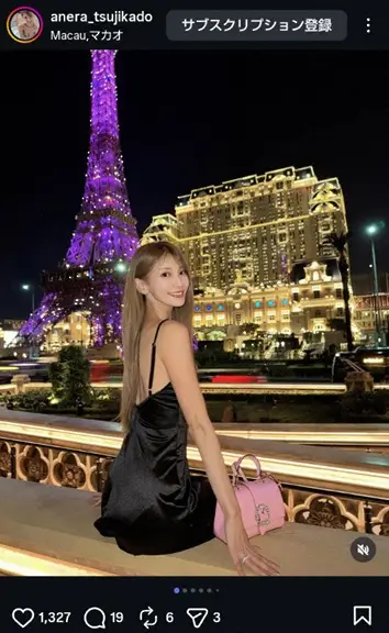 【画像・写真】“スレンダーレースクイーン”辻門アネラ　黒ドレスショット公開に「素敵」「神々しくて近寄れない」